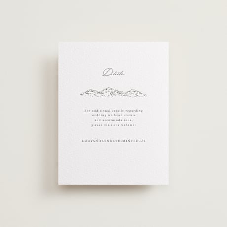 Letterpress Direction Cards