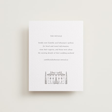 Letterpress Direction Cards