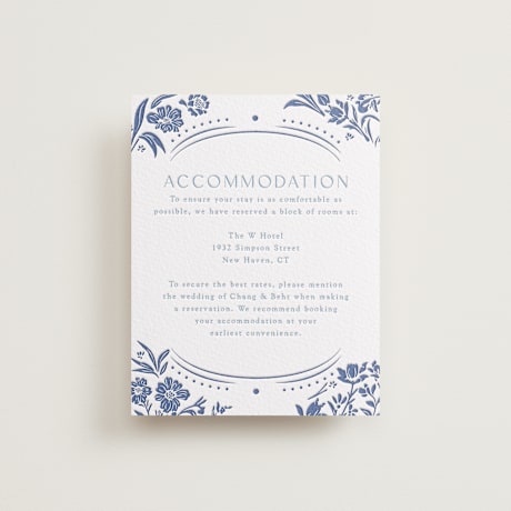Letterpress Direction Cards