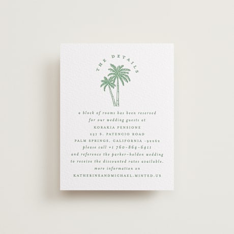 Letterpress Direction Cards