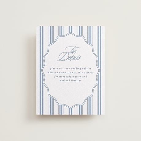 Letterpress Direction Cards