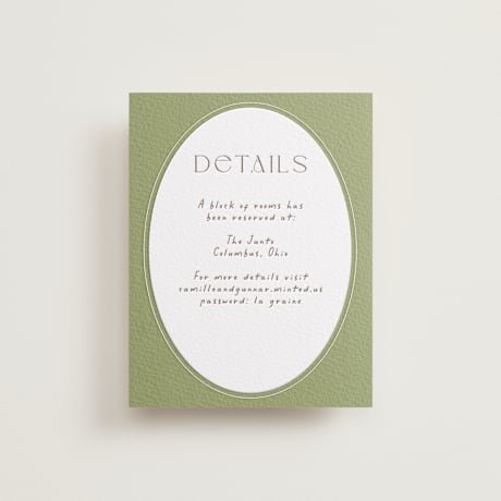 Letterpress Direction Cards