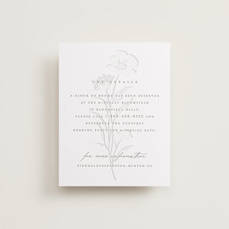Letterpress Direction Cards
