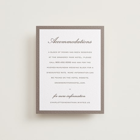 Letterpress Direction Cards