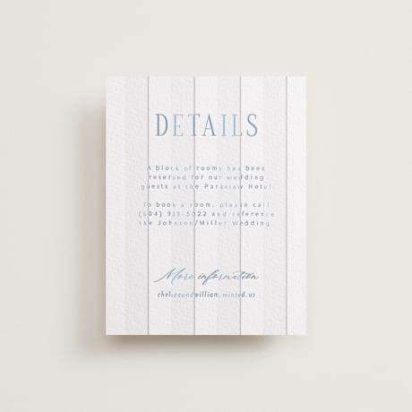 Letterpress Direction Cards