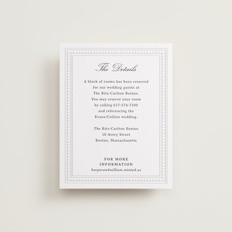 Letterpress Direction Cards