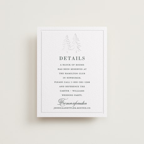 Letterpress Direction Cards