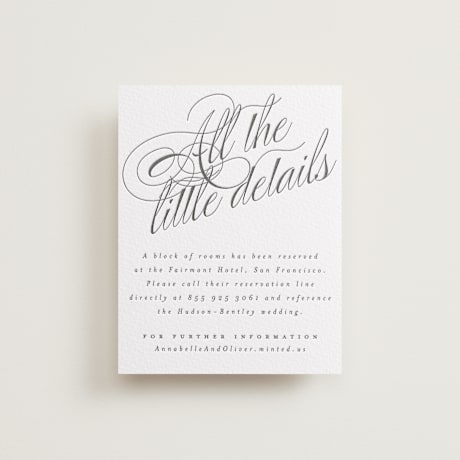 Letterpress Direction Cards