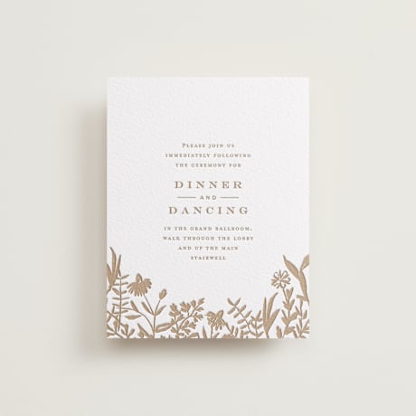Letterpress Reception Cards
