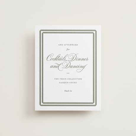 Letterpress Reception Cards