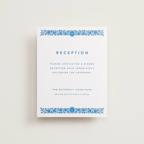 Letterpress Reception Cards