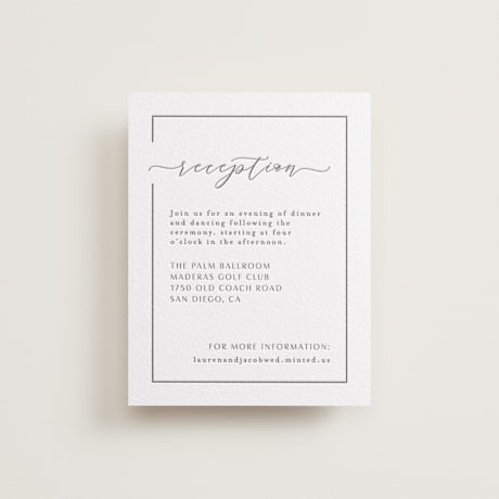 Letterpress Reception Cards