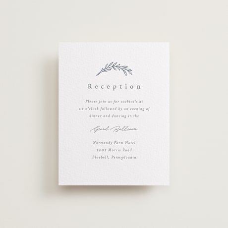 Letterpress Reception Cards