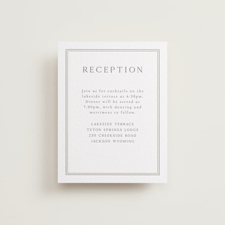 Letterpress Reception Cards