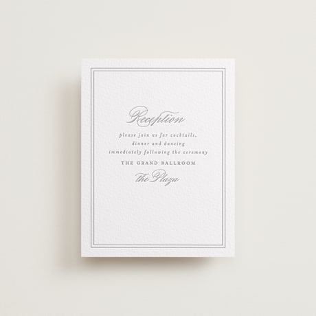 Letterpress Reception Cards