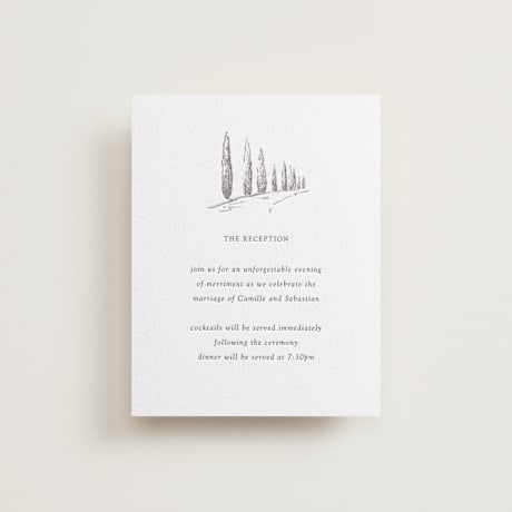 Letterpress Reception Cards