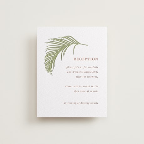 Letterpress Reception Cards