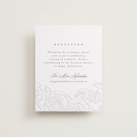 Letterpress Reception Cards