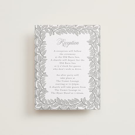 Letterpress Reception Cards
