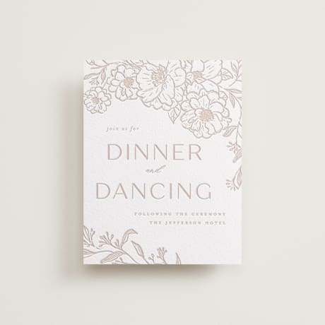Letterpress Reception Cards