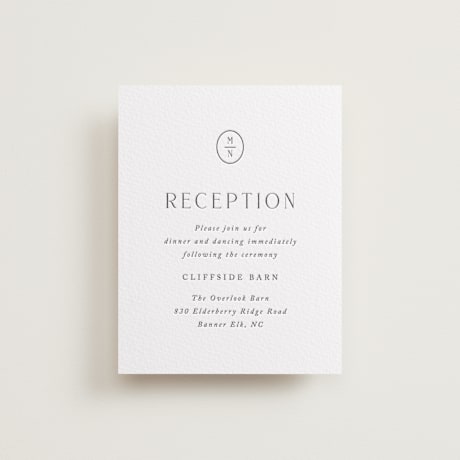 Letterpress Reception Cards