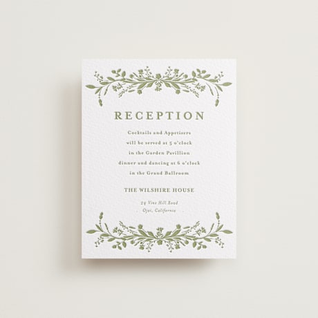 Letterpress Reception Cards
