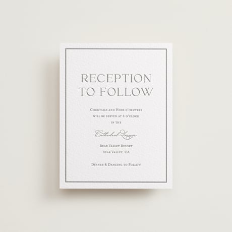 Letterpress Reception Cards
