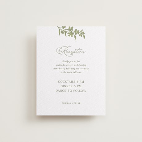 Letterpress Reception Cards