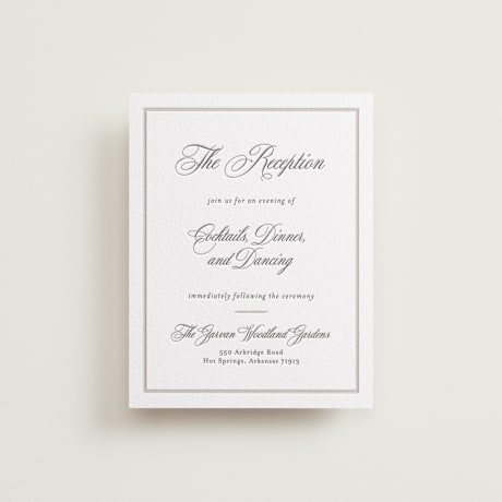 Letterpress Reception Cards