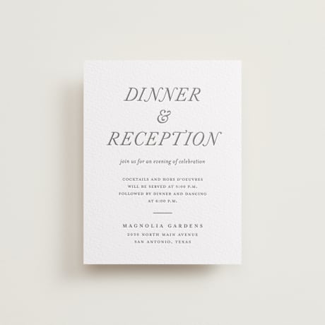 Letterpress Reception Cards