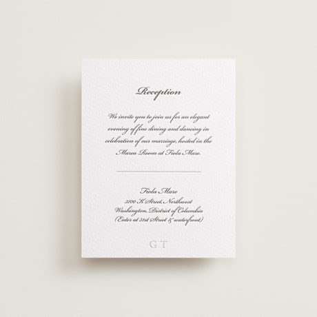 Letterpress Reception Cards