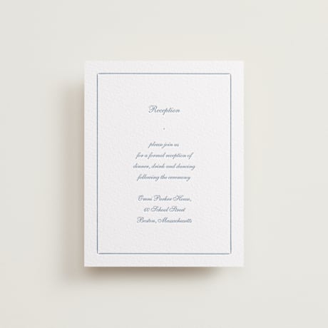 Letterpress Reception Cards