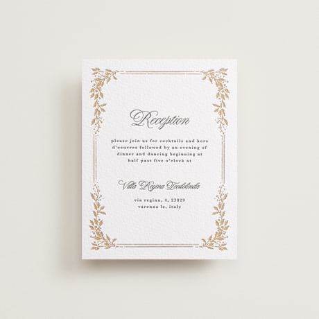 Letterpress Reception Cards