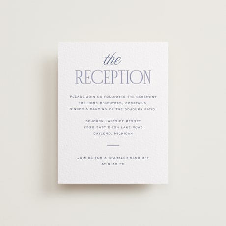 Letterpress Reception Cards