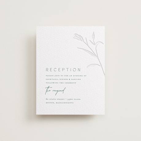 Letterpress Reception Cards