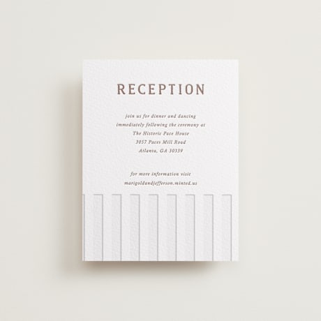 Letterpress Reception Cards