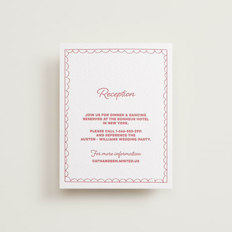 Letterpress Reception Cards