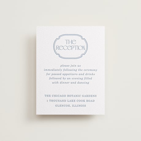 Letterpress Reception Cards