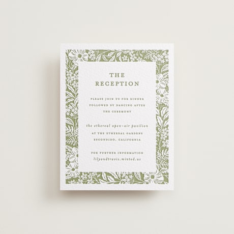 Letterpress Reception Cards