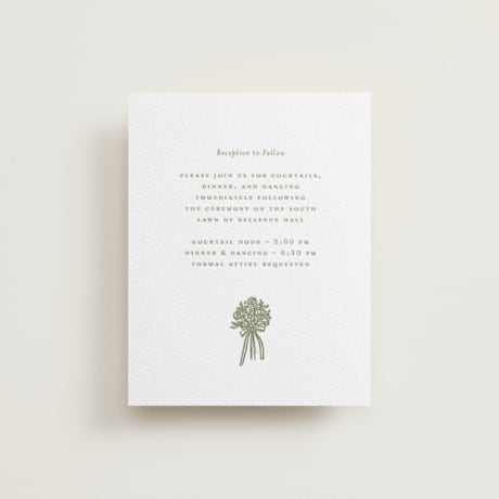 Letterpress Reception Cards