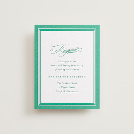 Letterpress Reception Cards