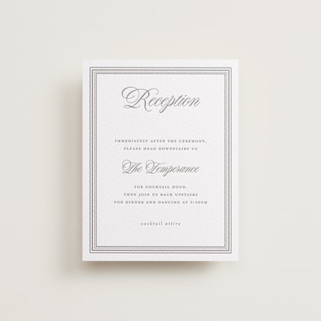 Letterpress Reception Cards