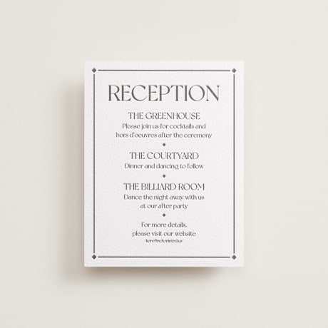 Letterpress Reception Cards