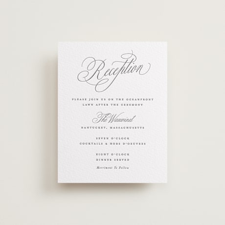 Letterpress Reception Cards
