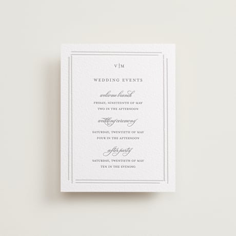 Letterpress Reception Cards