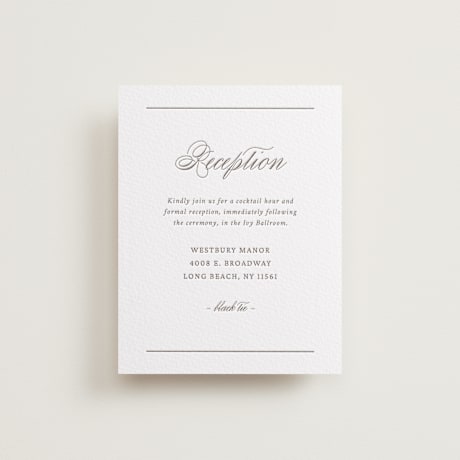 Letterpress Reception Cards