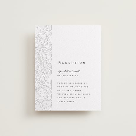 Letterpress Reception Cards