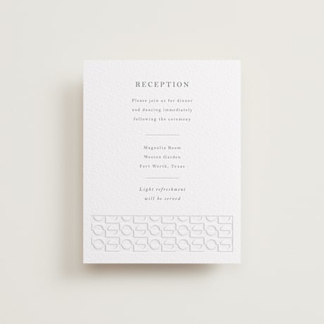 Letterpress Reception Cards