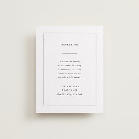 Letterpress Reception Cards
