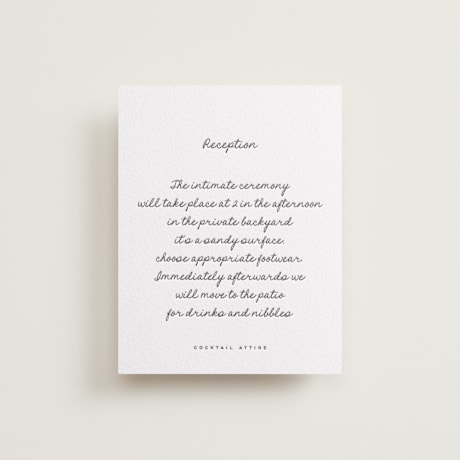 Letterpress Reception Cards